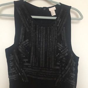 Long black evening gown